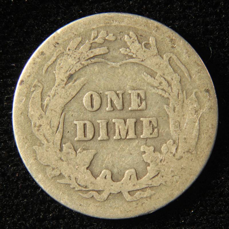 lot 63 image: 1913 BARBER SILVER DIME