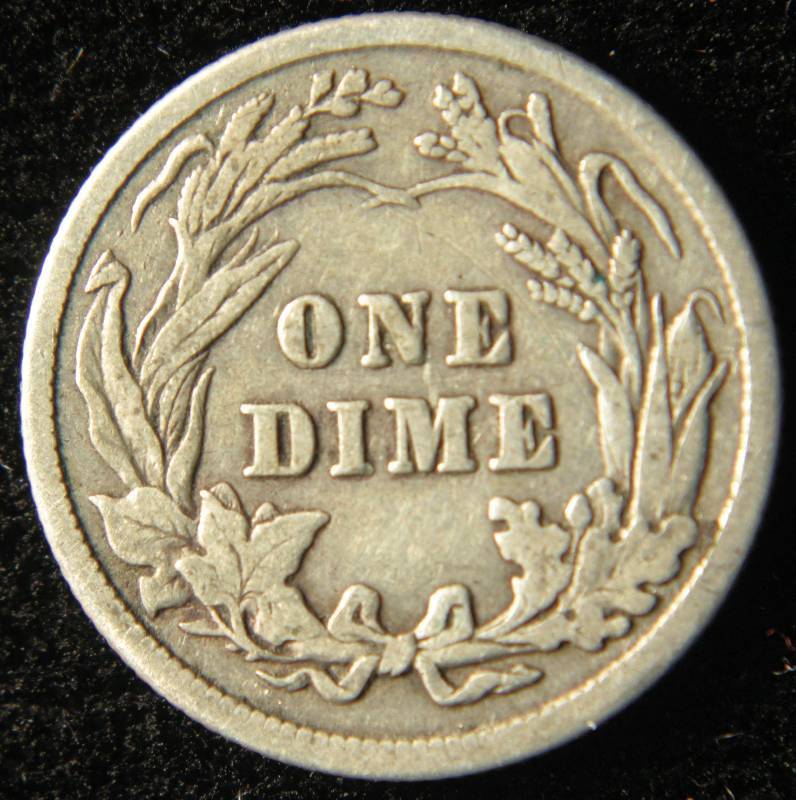 lot 76 image: 1913 BARBER SILVER DIME CHOICE FINE