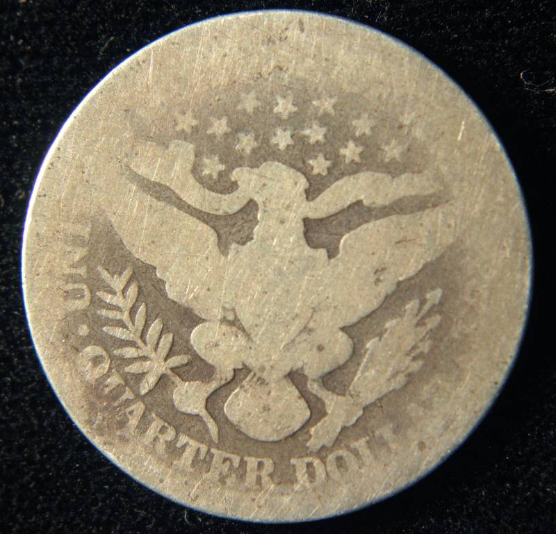 lot 78 image: 1895 BARBER SILVER QUARTER