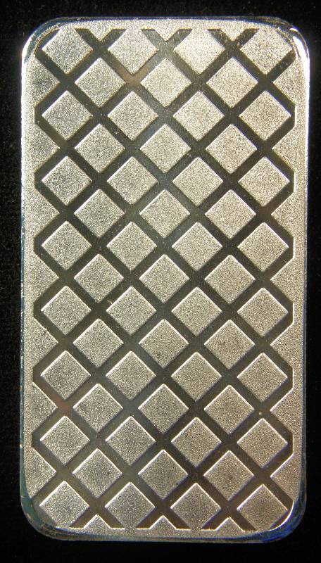 lot 89 image: 5 TROY Oz. 999 FINE SILVER BAR MORGAN DOLLAR DESIGN MADE IN THE U.S.A.