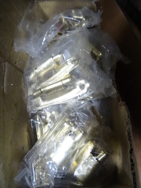 New quantity 8 pair of brass plated...