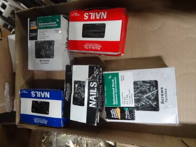 New lot of screws and nails include...