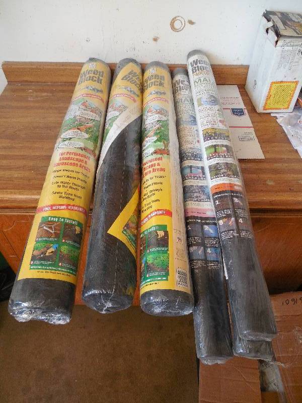 lot 45 image: 6 Rolls of Weed Block Fabric
