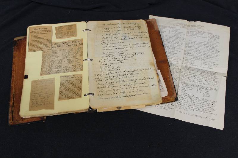 lot 97 image: Vintage Recipe Scrap Book