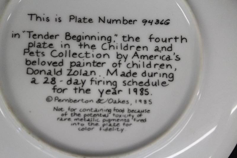 lot 168 image: Donald Zolan Plate