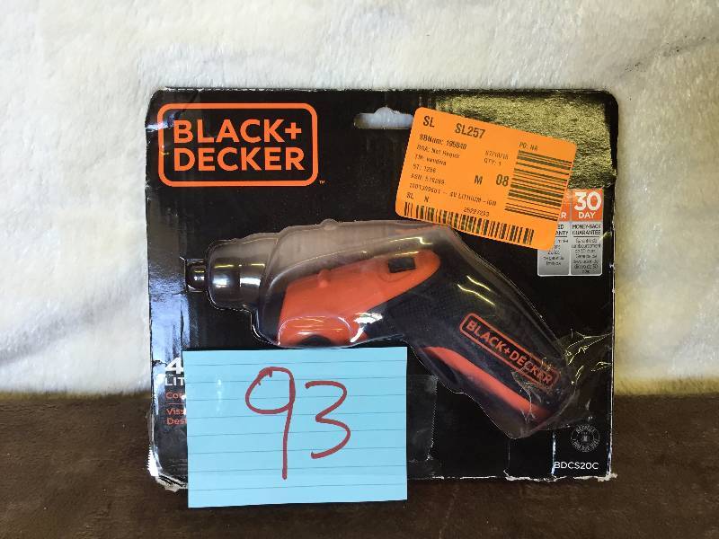Black and Decker 4V lithium Drill