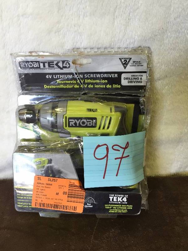 Ryobi Tek4 4V Screwdriver