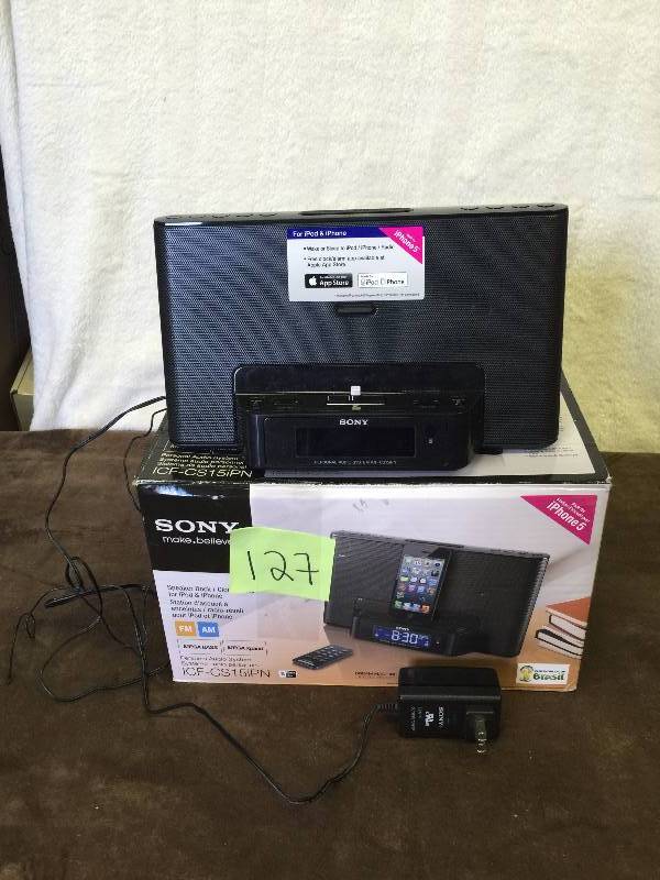 Sony Speaker dock and Clock