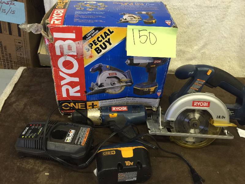 Ryobi Drill and Circular Saw Set