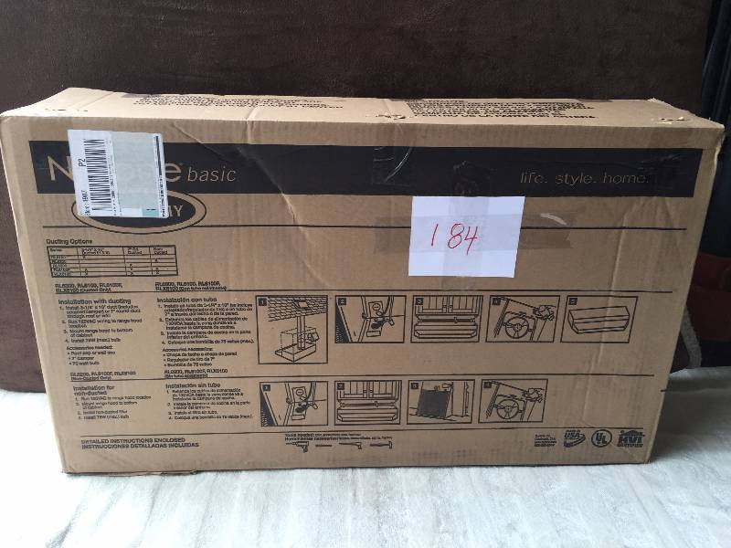 Nutone Standard Range Hood 30 White New