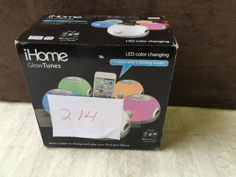 iHome Glow Tunes  LED Color changing Dock Station