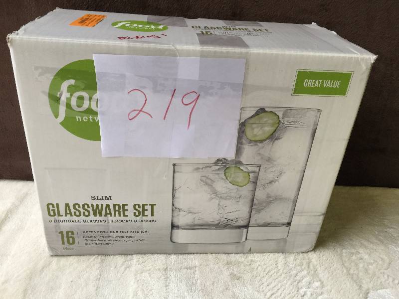 Food Network Glassware set - 15 glasses