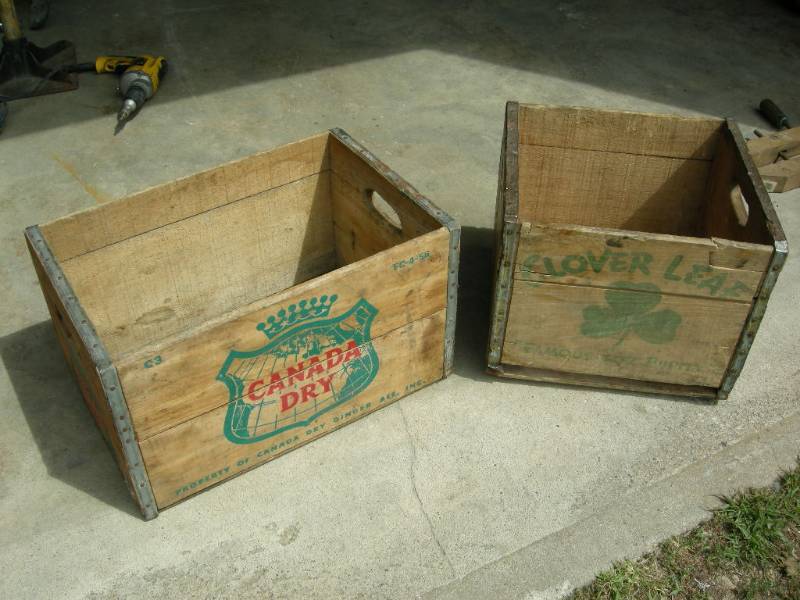 lot 30 image: Vintage wood crates