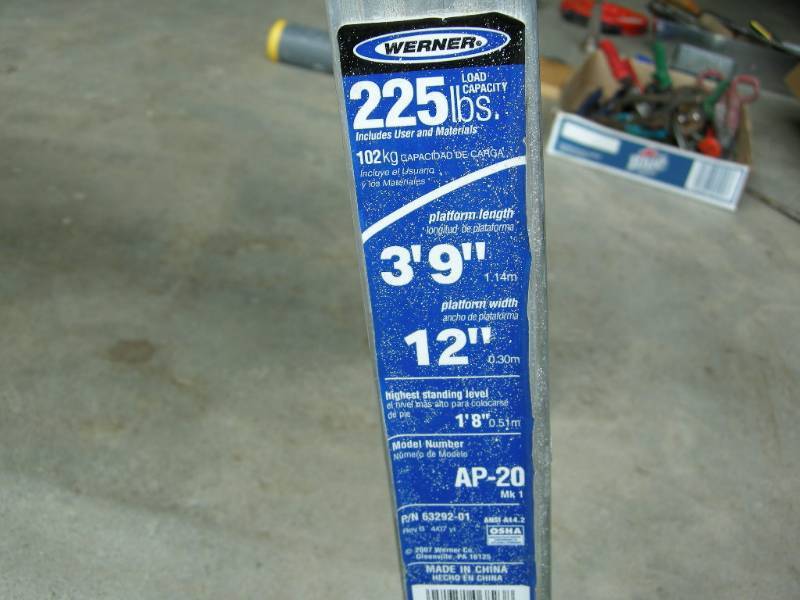 lot 66 image: Werner work platform
