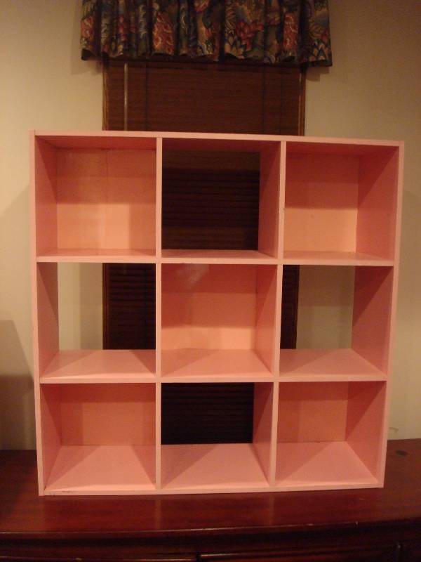 lot 15 image: Pink Cubby Shelf