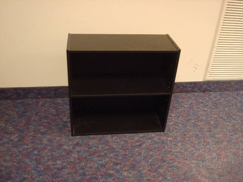 lot 25 image: Small Black Book Shelf
