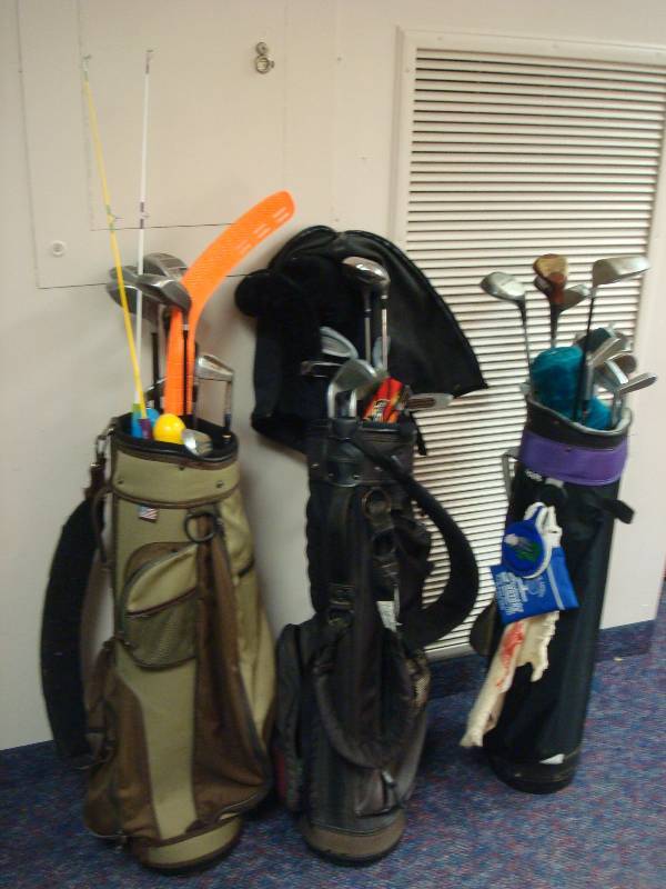 lot 42 image: Lot Of  Golf Clubs And Other Items