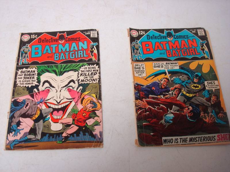 lot 80 image: Two 1960s Batman and Batgirl Comics, Lots Of Wear