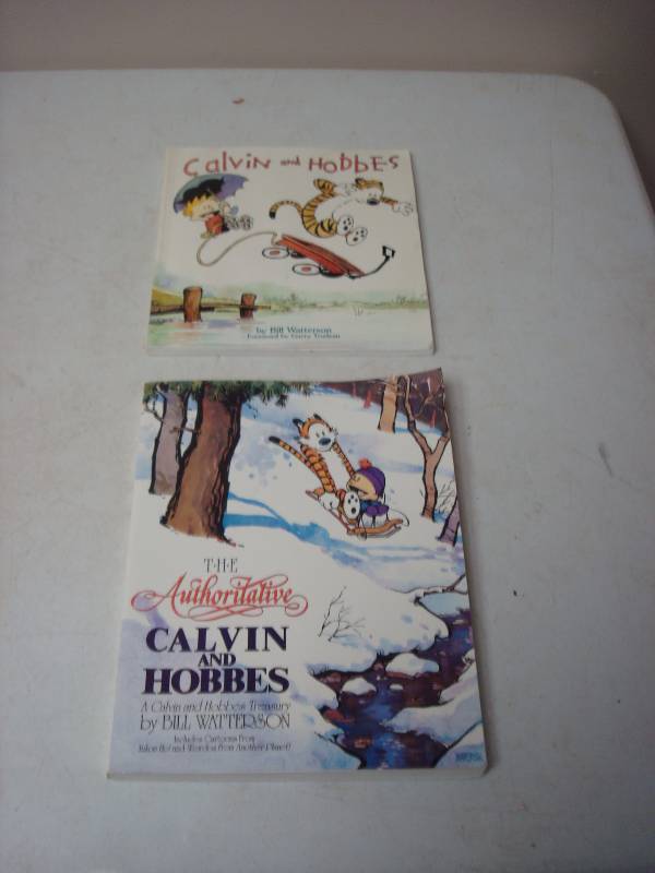 lot 91 image: Pair Of Calvin And Hobbes Books