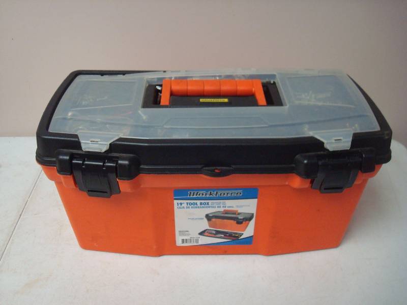 lot 110 image: Tool Box With Some Tools