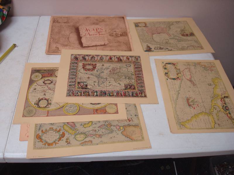 lot 120 image: Lot Of Ancient Map Reprints
