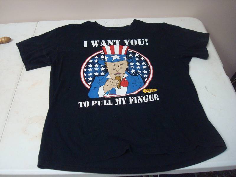 lot 127 image: Beavis And Butthead Want You To Pull My Finger T-Shirt