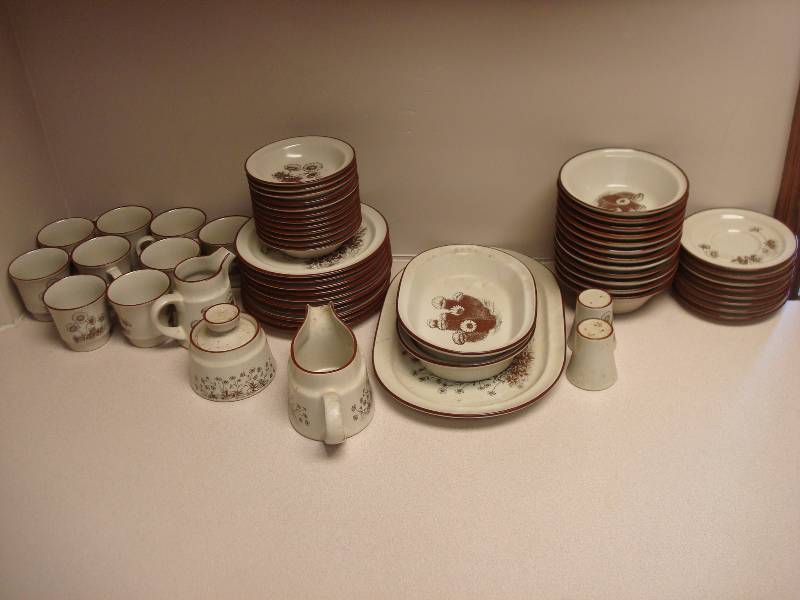 lot 133 image: Noritake Stoneware Dishes, Used, Some May Show Some Wear