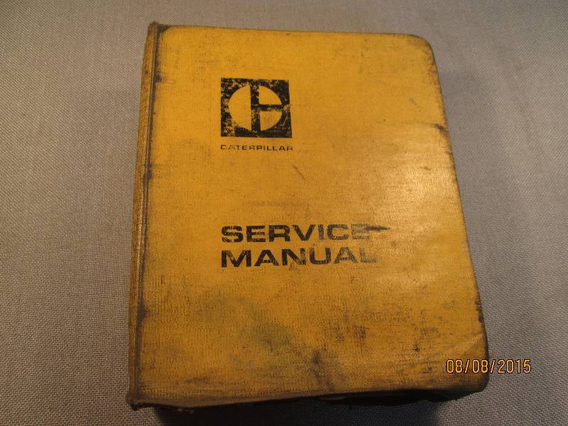 one caterpiller service manual ...