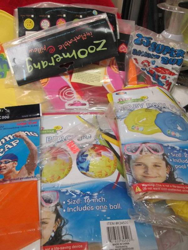 Latex swimming cap,  Beach ball, ba...