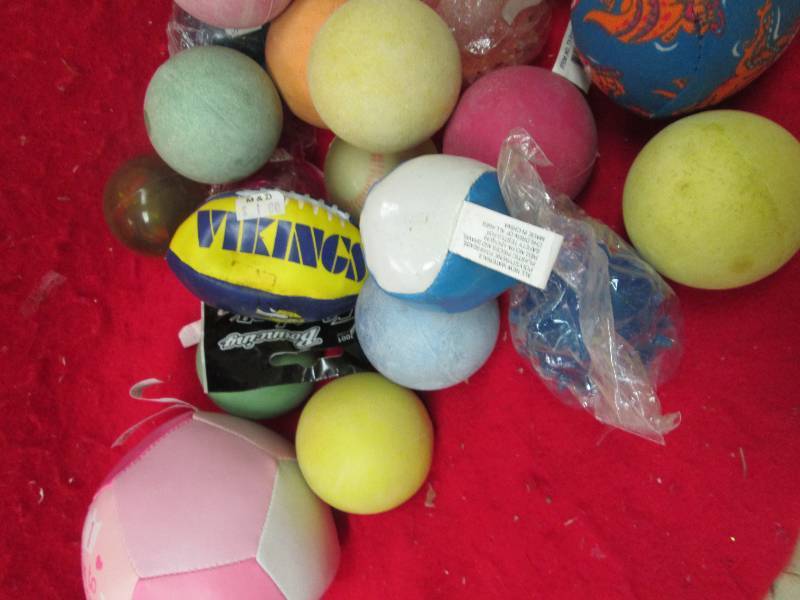 Assortment of different balls...
