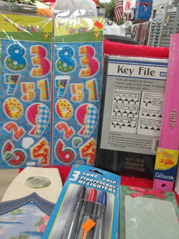 Sticker numbers, Key file, Westcott...
