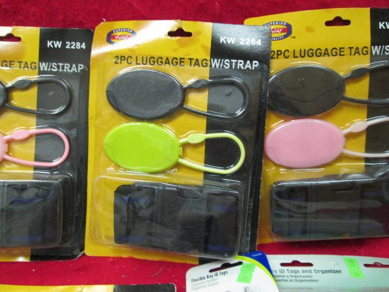 4- 2 pc Luggage Tag wstrap, 2-Flex...