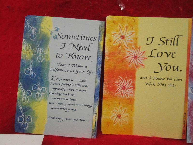 Qty 34 special saying greeting card...