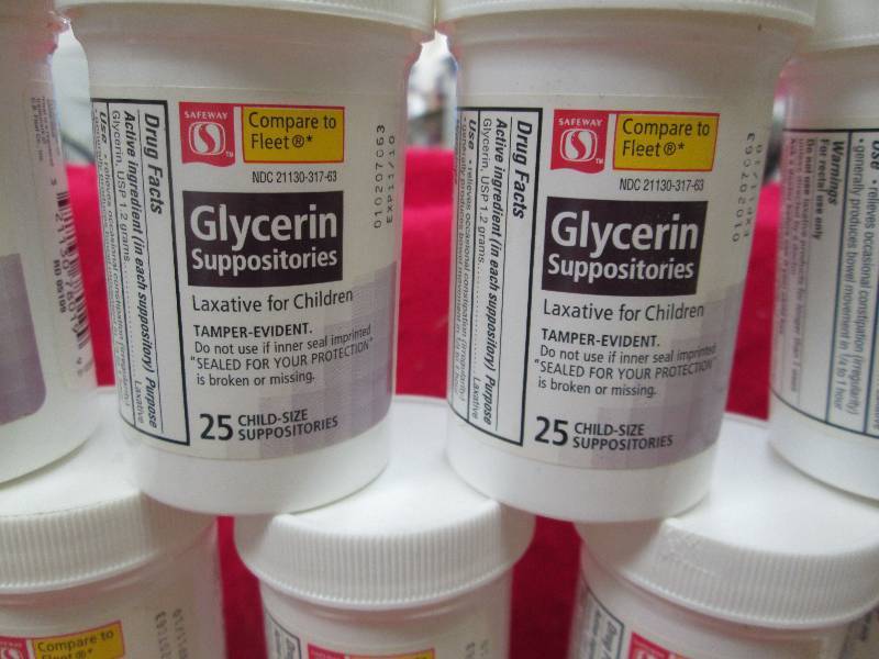 Qty 27 Glycerin suppositories laxat...