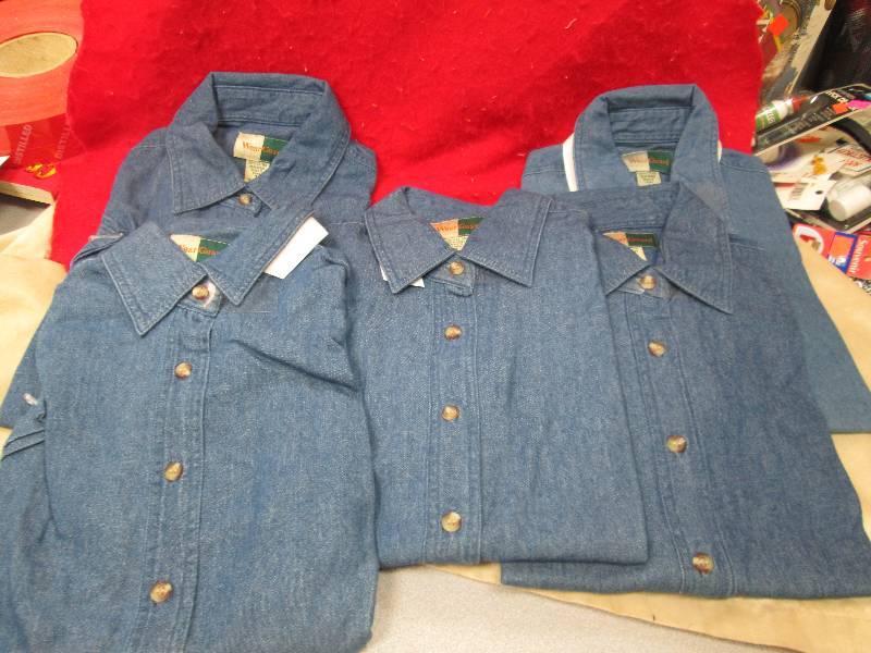 Qty 5 Wear Guard jean short sleeves...