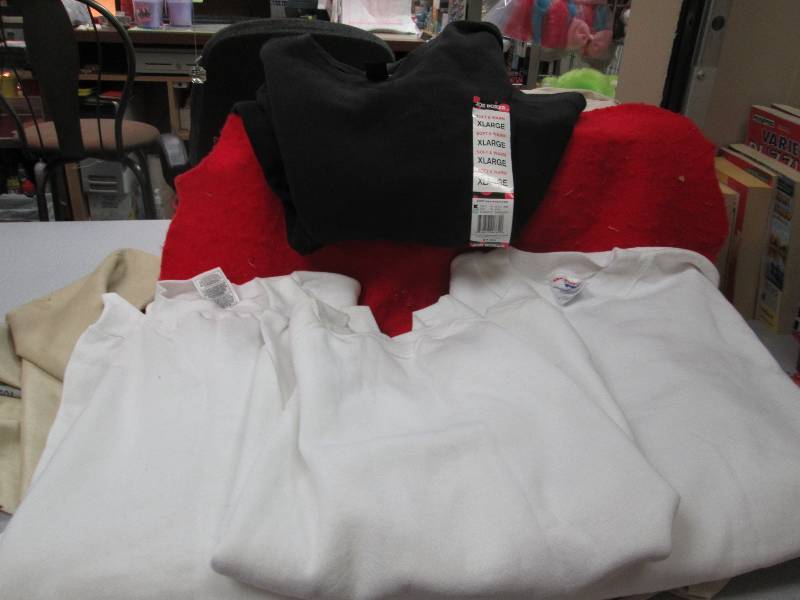 3 White sweat shirts Fruit of the L...