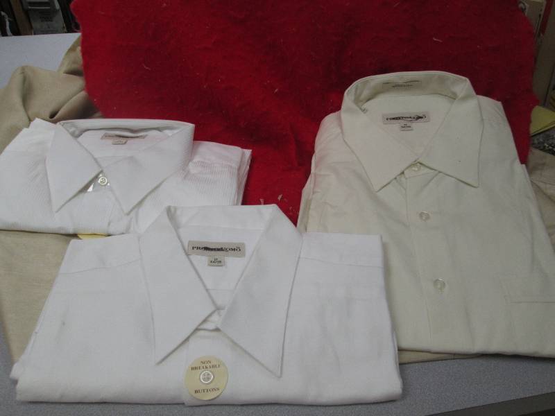 Qty 3 Pronto-Uomo long sleeves shir...