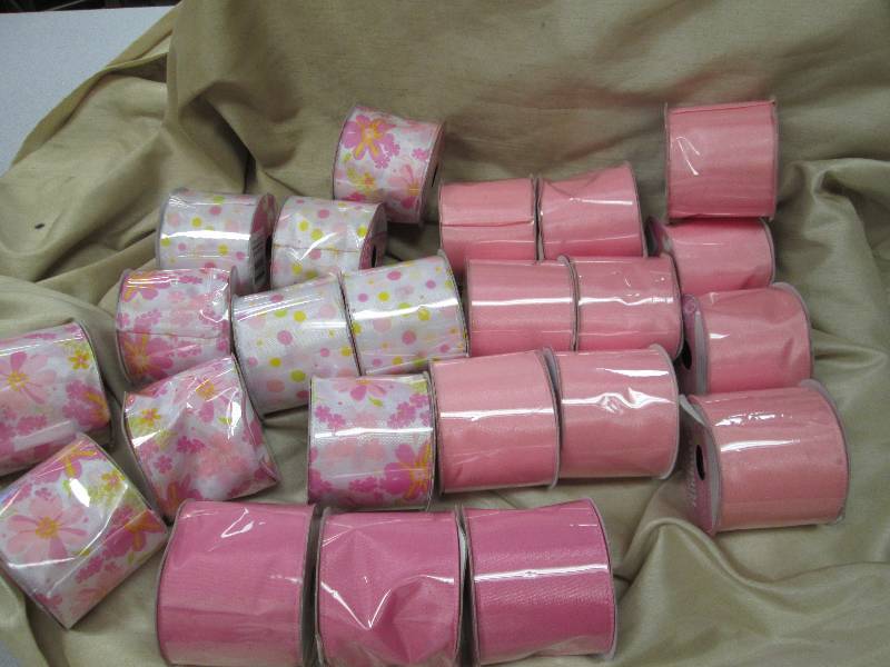 Assortment of wire edged ribbon 2.5...