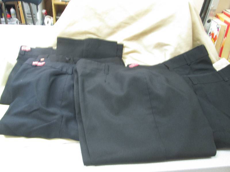 Qty 6 Cintas black dress pants size...