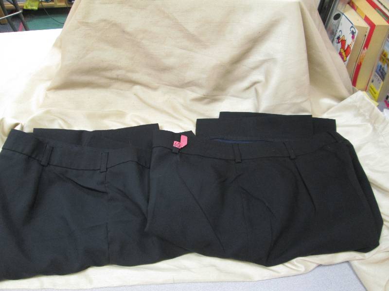 Qty 2 Cintas black dress pants size...