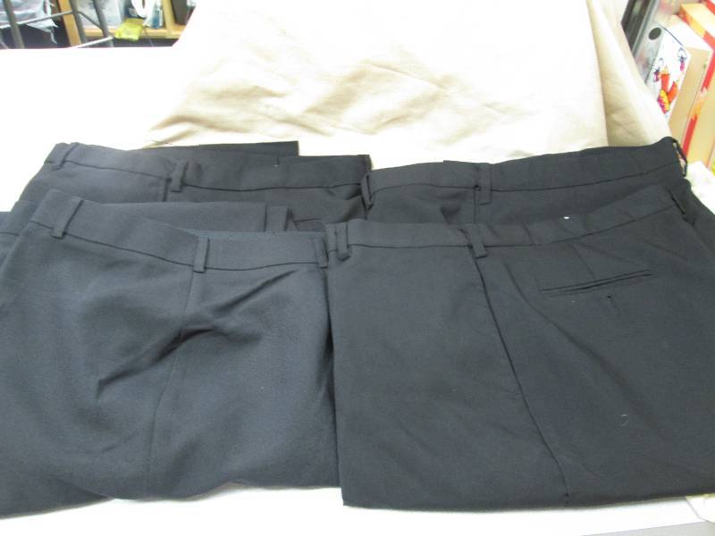 Qty 3 Black dress pants  size 12, 1...
