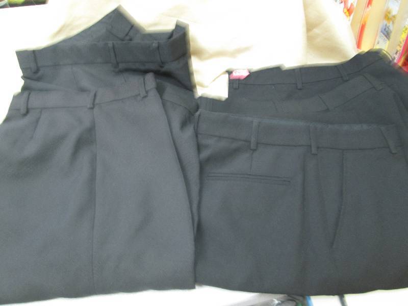 Qty 5 Cintas black dress pants size...