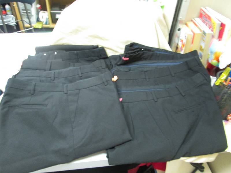 Qty 7 Cintas black dress pants size...