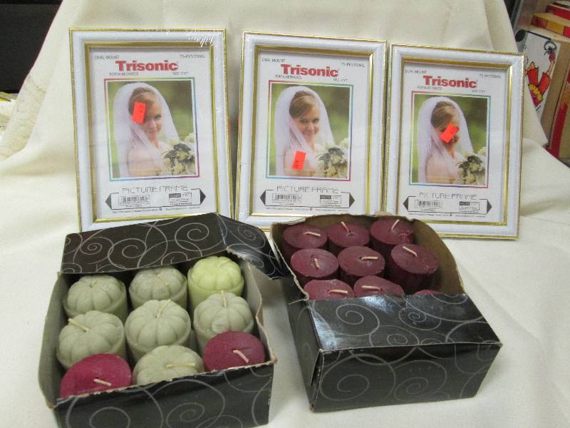 3-Trisonic white picture frames siz...
