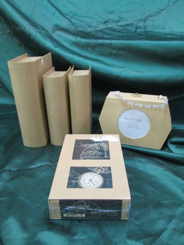 Open book box large, 2- medium, gra...