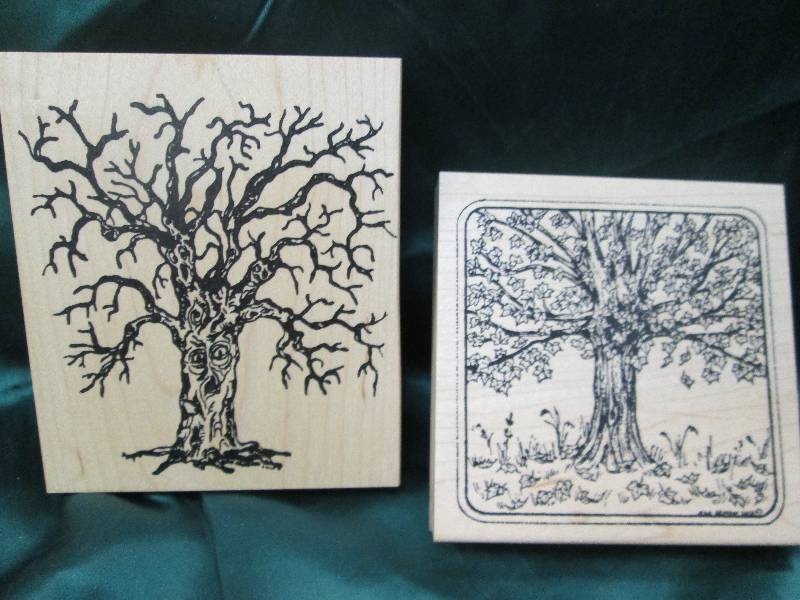 Qty 2 Northwoods Rubber stamps with...