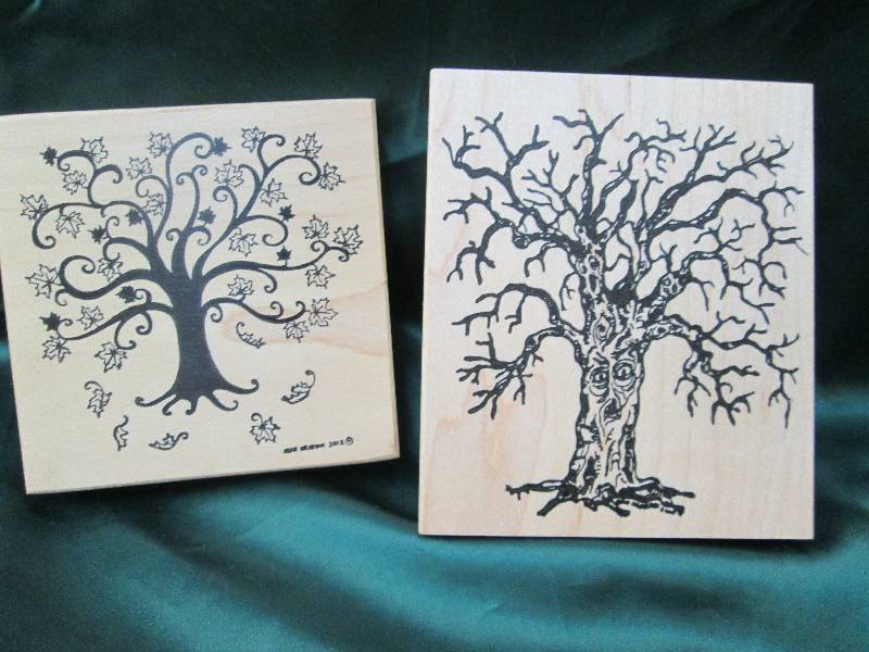 Qty 2 Northwoods Rubber stamps with...