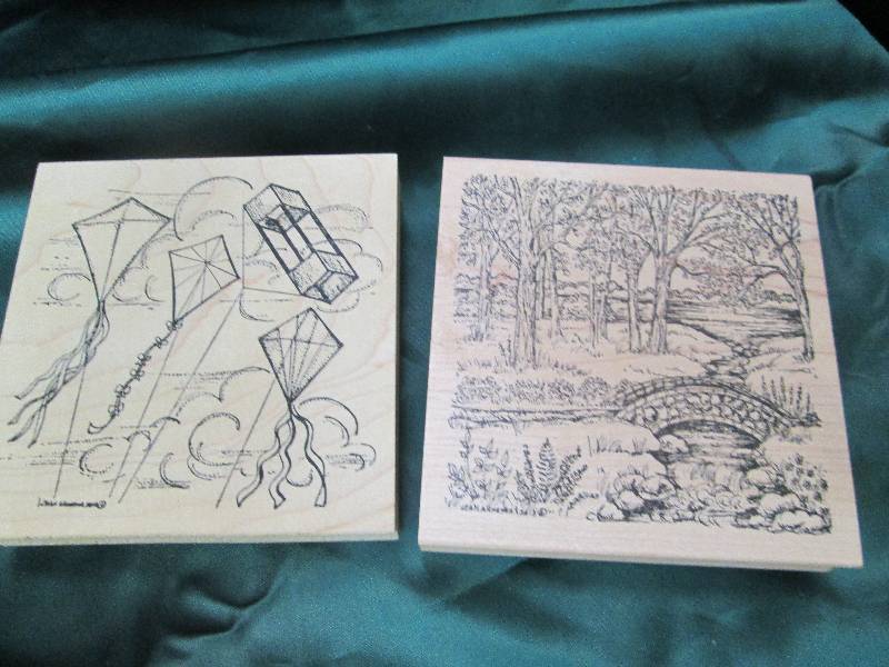 Qty 2 Northwoods rubber stamps one ...