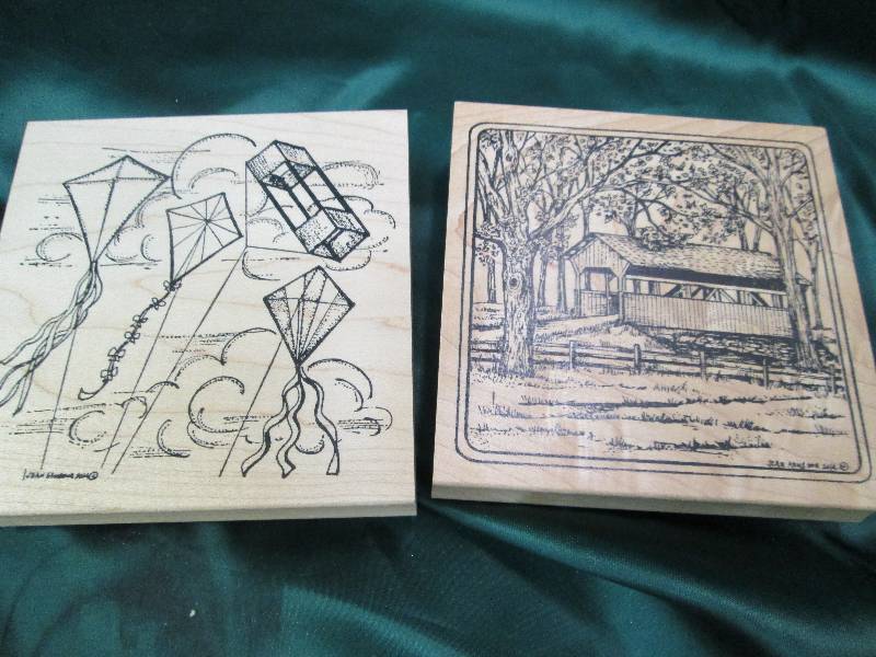 Qty 2 Northwoods rubber stamps one ...
