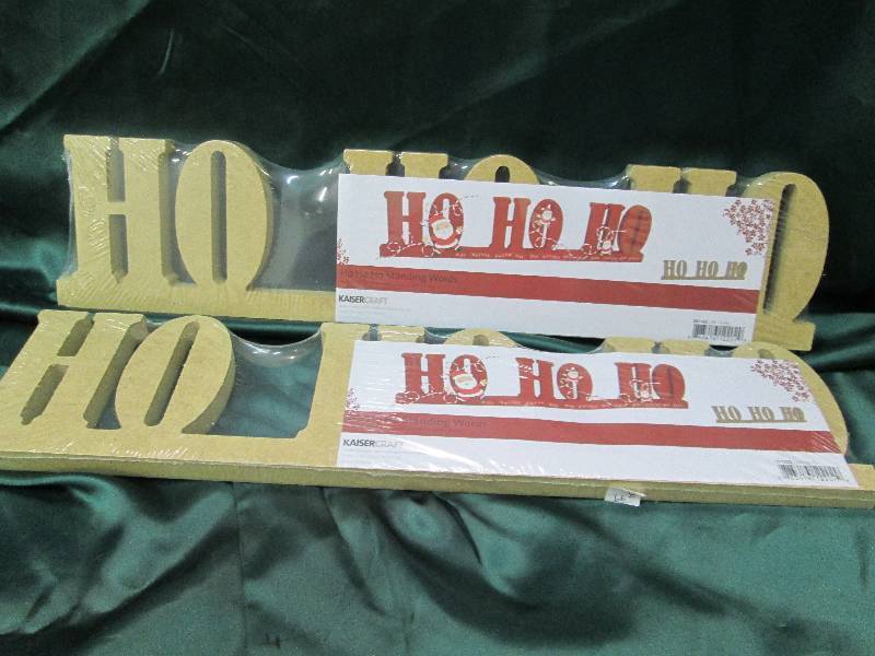 Qty 2 Kaiser craft Ho Ho Ho standin...